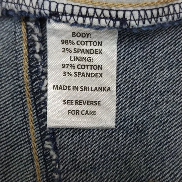 Spartina 449 Womens Denim Pants Jeans Size 14 Cotton & Spandex Blend Dark Wash - Picture 5 of 12
